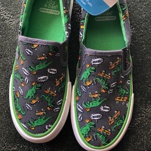 Boys Canvas Slip On Sneakers